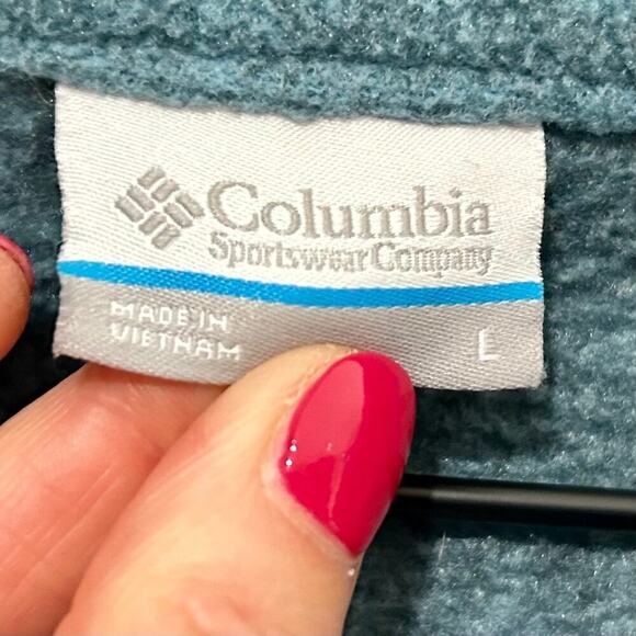 Columbia Sportswear Blue Fleece Jacket Size L - Picture 4 of 8